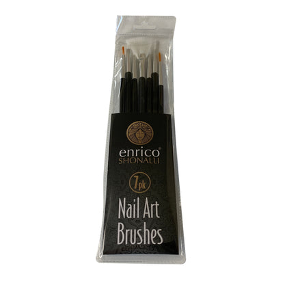 Pack of 7 Enrico Shonalli Nail Art Brushes