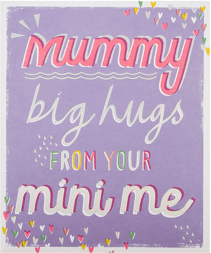 Mummy from Your Mini-Me Mother's Day Card Contemporary Text Based Design