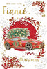 With Love to My Fiance Die Cut Car Design Christmas Card