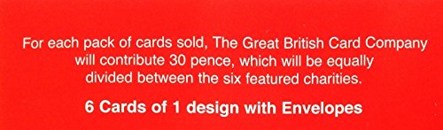 A Pack Of 6 Charity Christmas Cards By Paper House Luxury Cards