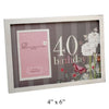 Laura Darrington Nouveau Delights Frame 4"x6" - 40th Birthday