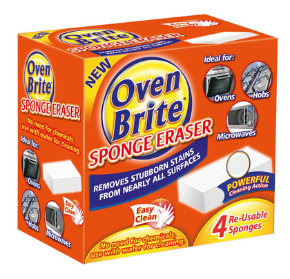 Pack of 4 Oven Brite Sponge Eraser