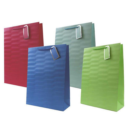 Embossed Bright Coloured Extra Large Gift Bag