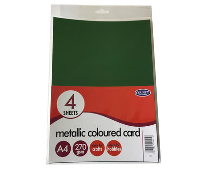 4 A4 Metallic Card Pack 270gsm