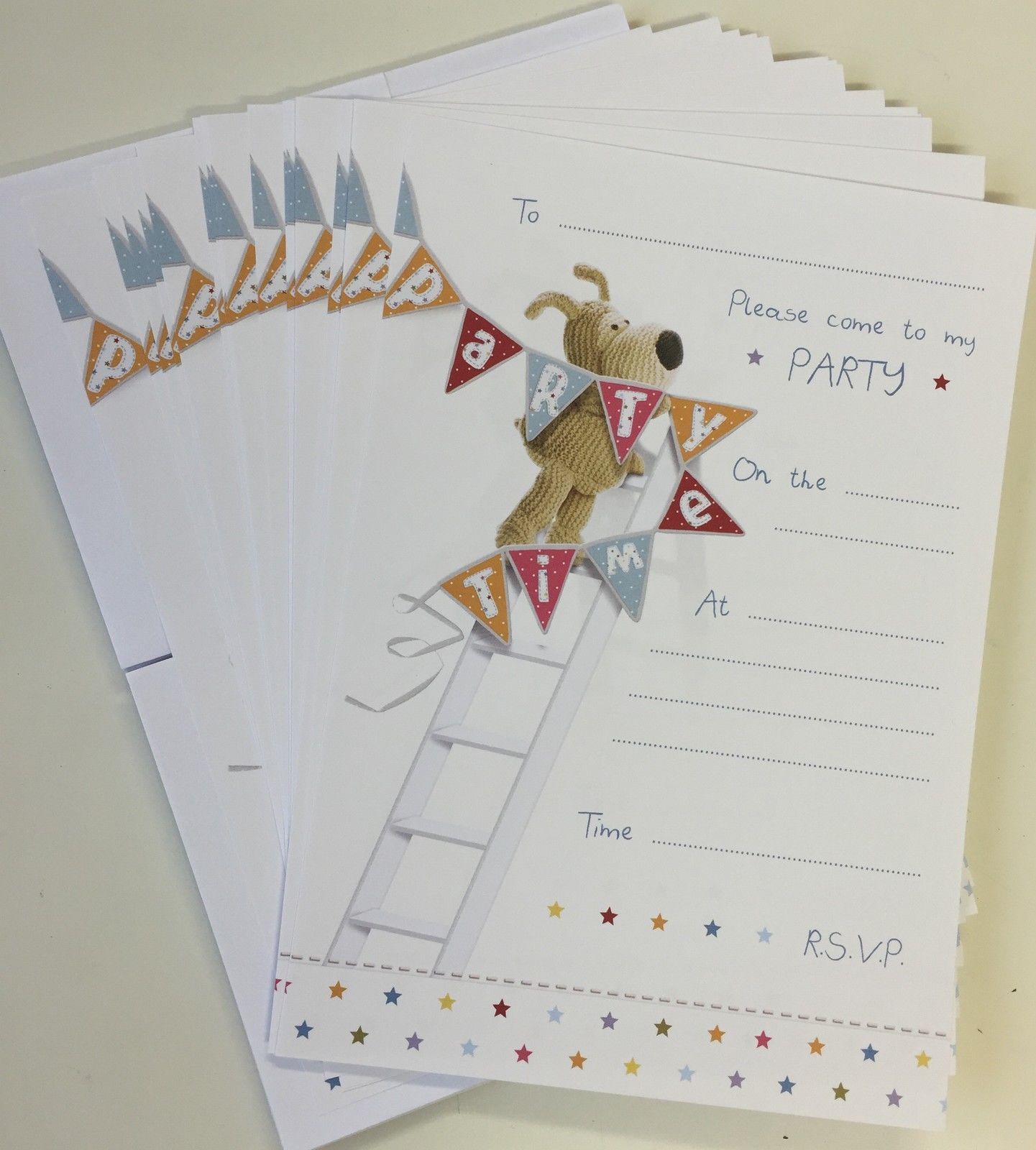 Boofle Party Invitations - Pack of 20 Sheets and Envelopes
