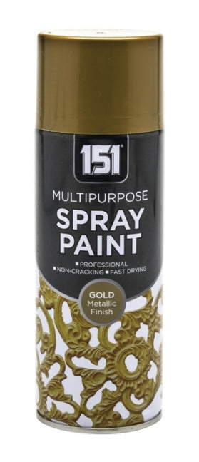 151 Multipurpose Metallic Gold Spray Paint 400ml
