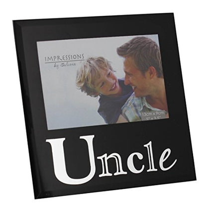 Uncle Black Glass Photo Frame By Juliana