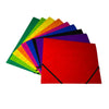 A4 Purple Card 3 Flap Folder With Elastic Closure