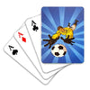 Pack of 24 Card Playing Mini Football 6 x 4cm 3 Assorted