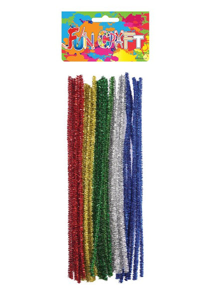 Glitter Chenille Wire Craft Kits Pipe Cleaner 30cm (30 Pieces)