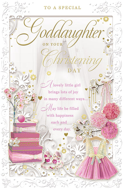 Goddaughter On Your Christening Day Opacity Card
