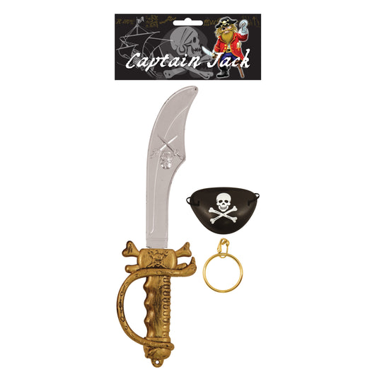 Pirate Cutlass Sword and Accessories Set - Children's Fancy Dress