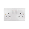 Double Switched White Socket by Pifco