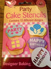 Pack of 12 Party Cake Stencils