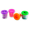 Pack of 4 Assorted 140g Pots Moulding Clay With Mould Lid by World of Colour