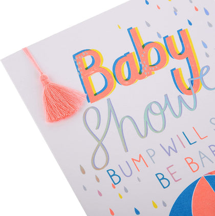 Bump Will Soon Be Baby Open Baby Shower Card