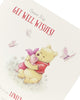 Get Well Soon Card Winnie the Pooh Card Piglet