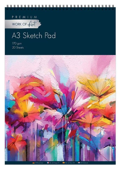 A3 20 Sheets Artists Easynote Sketch Pad