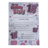 Pack of 20 It's My 18th Birthday Party Invitations Sheets With Envelopes