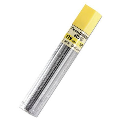 Tube of 15 Pentel Super Hi-Polymer HB 0.9mm Pencil Leads