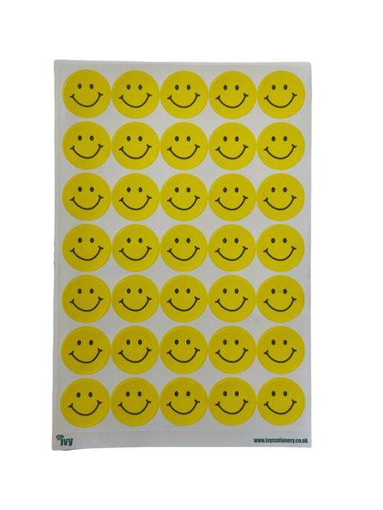 Pack of 420 24mm Pink Smiley Faces Stickers