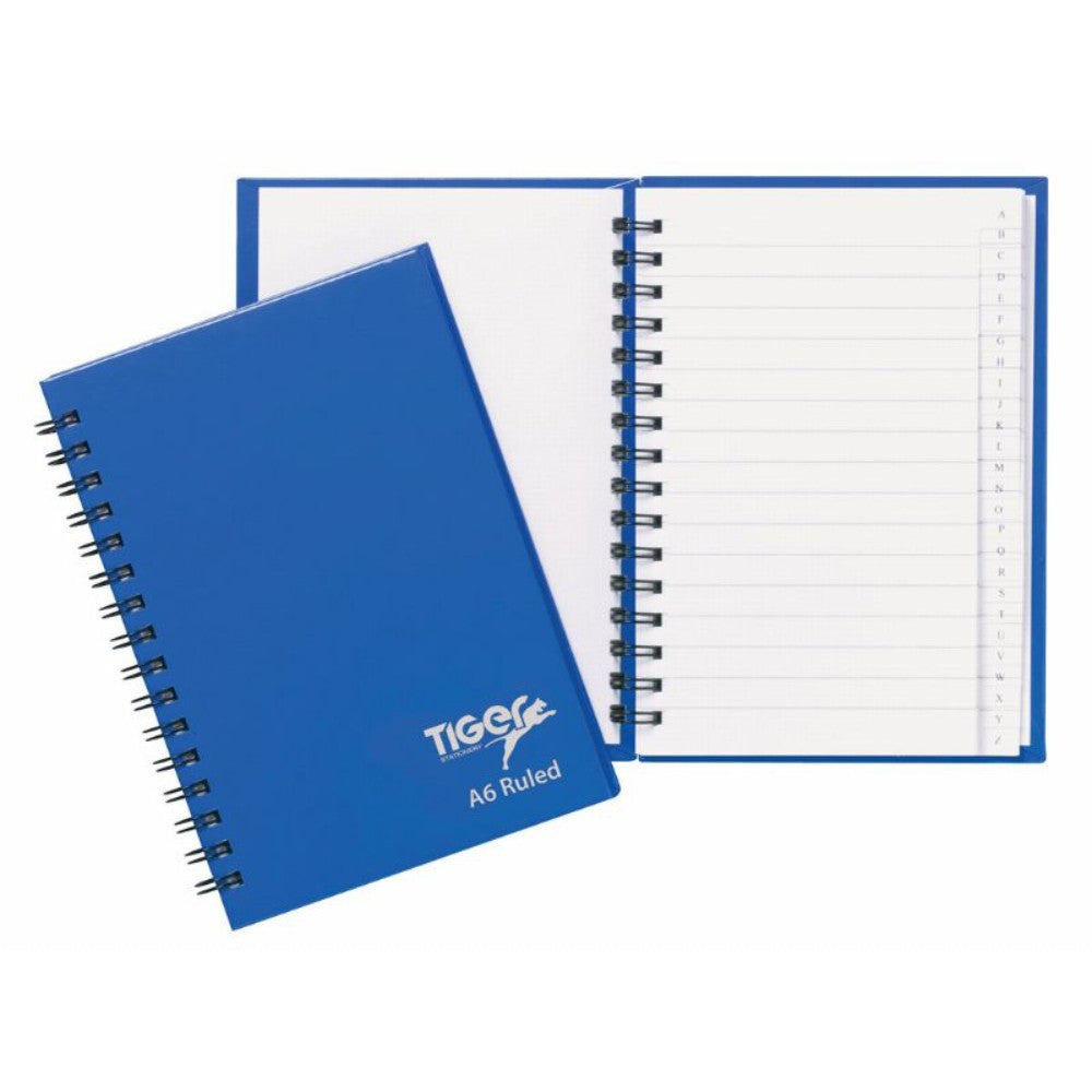 Pack of 10 A6 Twinwire 72 Sheet Index Notebook