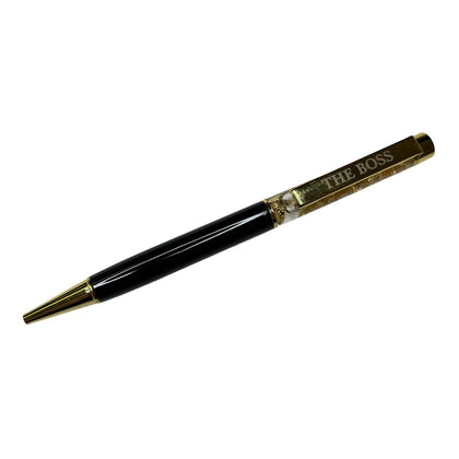 The Boss Captioned Gold Leaf Ballpoint Gift Pen