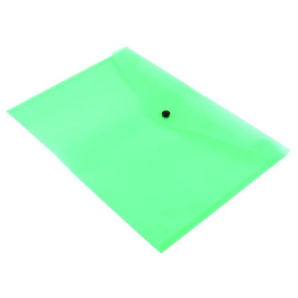 Pack of 12 A4 Green Polypropylene Document Folders