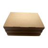 Pack of 3 A4 Kraft Box Files 3.5cm Depth