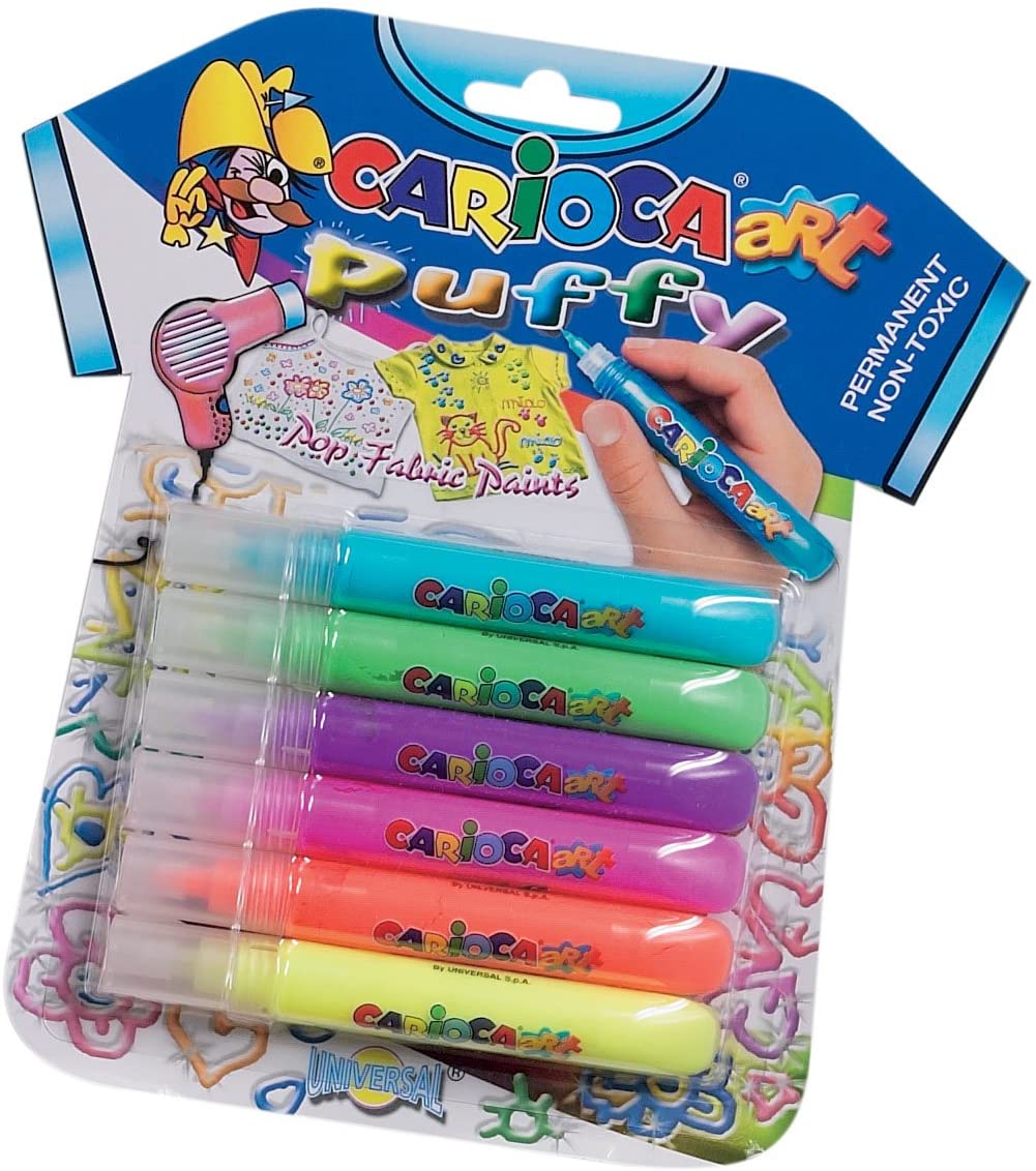 Carioca Art Puffy Pop Fabric Paints