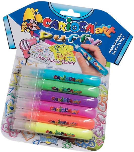 Carioca Art Puffy Pop Fabric Paints