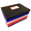 A4 Clearview Purple Box File with Elastic Closure