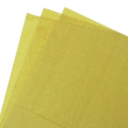 Pack of 480 Sheets 500x750mm Yellow Tissue Paper