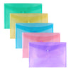 Pack of 5 Pastel A4+ Colours Stud Wallets
