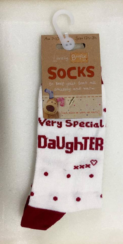 Boofle Very Special Daughter Socks Small