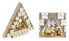 Christmas Wooden Tree Design Advent Calendar With LED