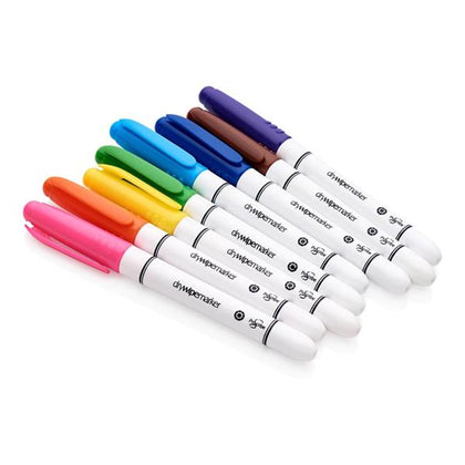 Pack of 8 Assorted White Board Marker Pens by Pro:scribe
