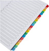 20 Part A-Z Index Extra Wide Dividers Reinforced Multi-Colour Tabs