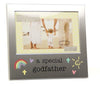 Special Godfather Photo Frame, Brushed Silver - New Christening Gift
