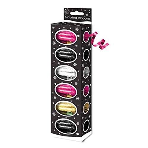 Pack of 6 Modern Colour Ribbon Eggs