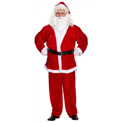 5 Piece Christmas Adult Santa Fancy Dress Costume
