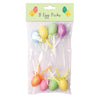 Pack of 8 Easter Egg Pick Decorations