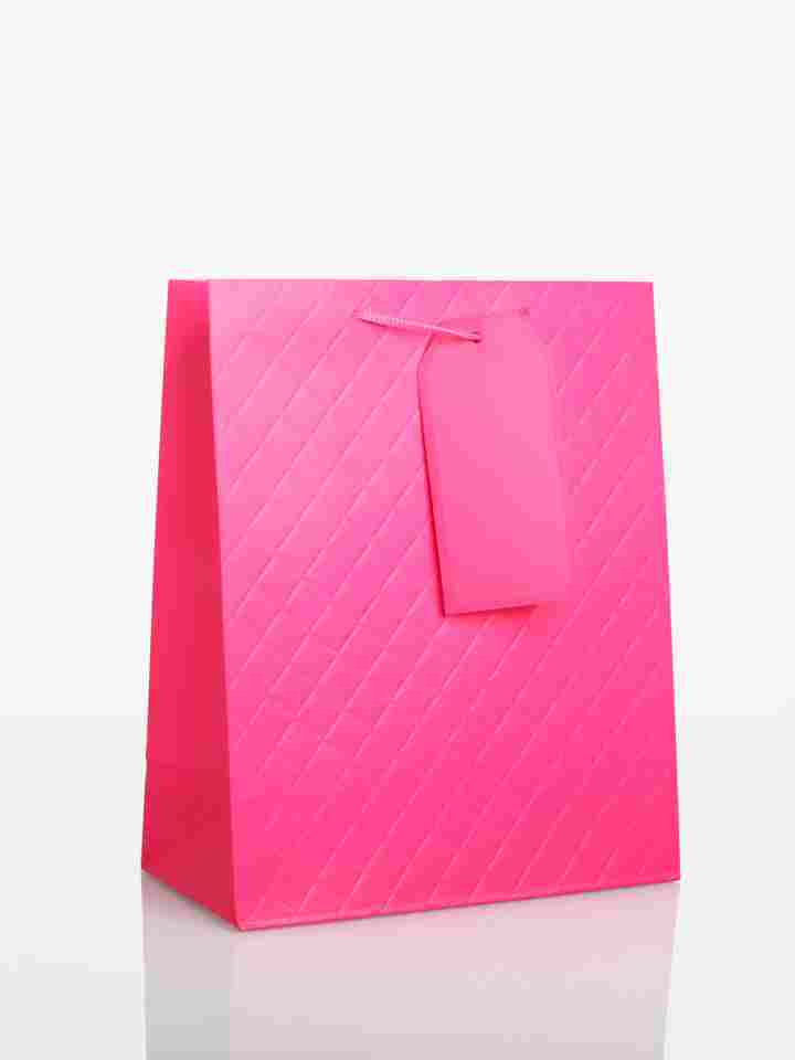 Large Pink Quilted Gift Bag