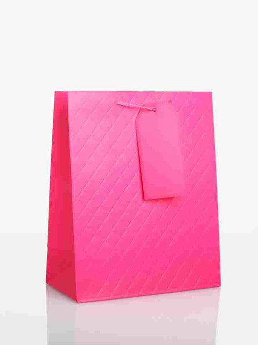 Large Pink Quilted Gift Bag