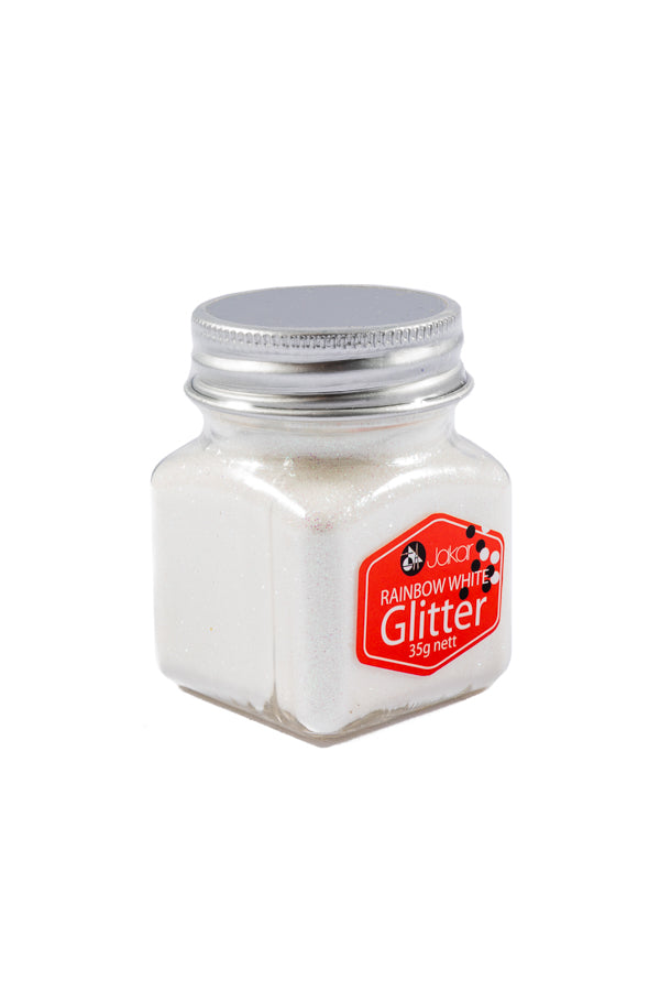 35g Non Toxic Rainbow Iridescent White Glitter Pot