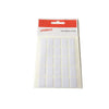 Pack of 250 White 12x18mm Rectangular Labels - Adhesive Stickers