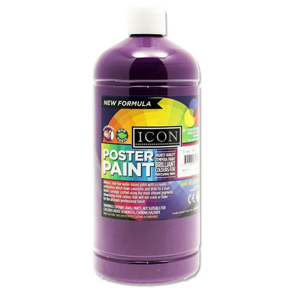 1Ltr Violet Poster Paint by Icon Art