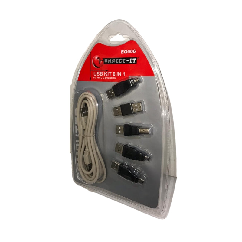 USB Kit 6 in 1 PC or MAC Compatible