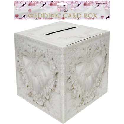 Wedding Card Box With Design 30Cm X 30Cm White