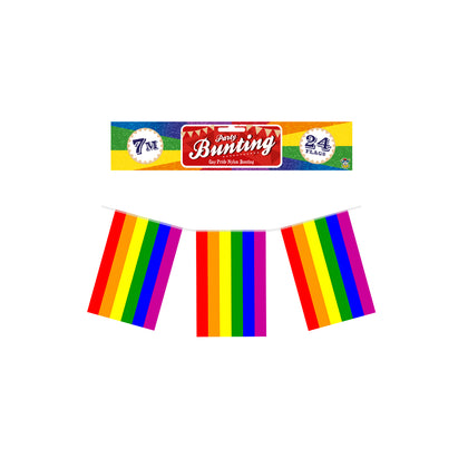 7m Gay Pride LGBTQ+ Rainbow Flag Bunting